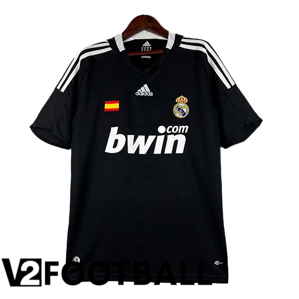 Real Madrid Retro Soccer Shirt Third Black 2008-2009
