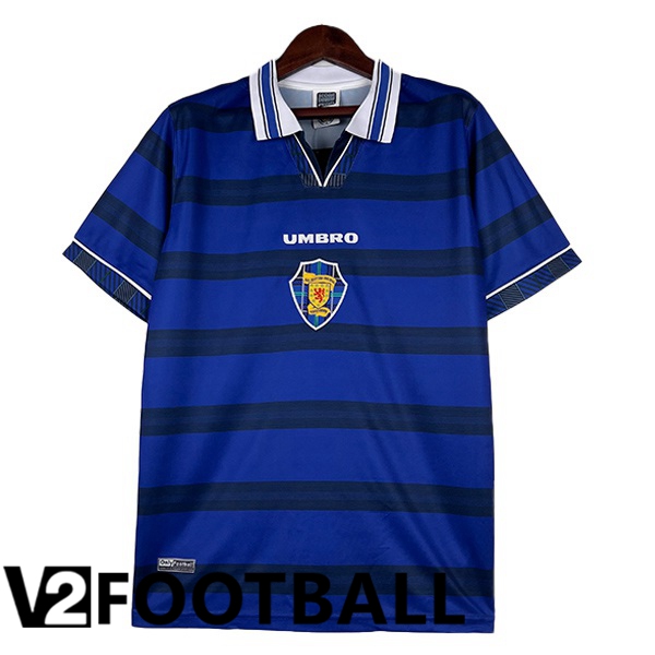 Scotland Retro Soccer Shirt Home Blue 1998