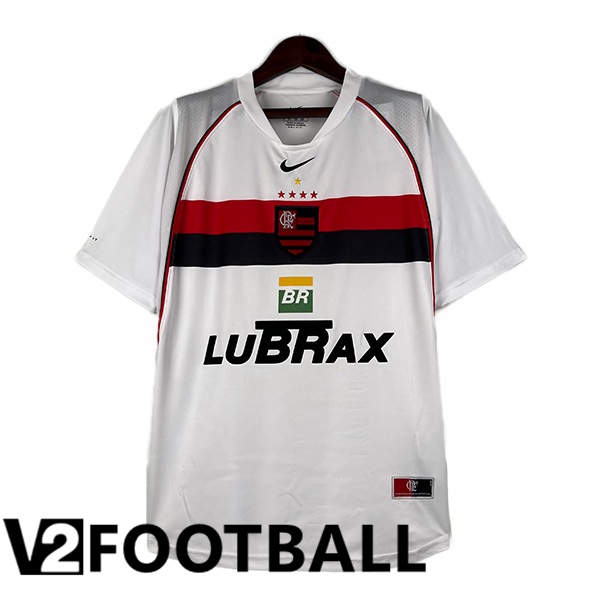 Flamengo Retro Soccer Shirt Away White 2000