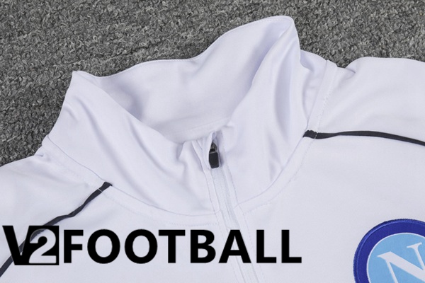 SSC Napoli Training Tracksuit Suit White 2023/2024