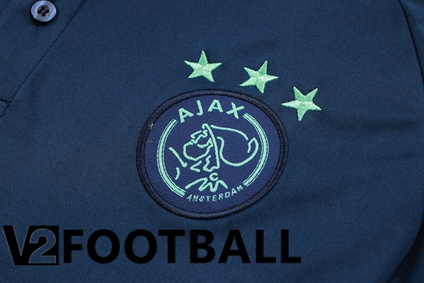 AFC Ajax Football Polo + Pants Royal Blue 2023/2024