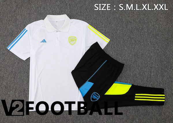 Arsenal Football Polo + Pants White 2023/2024