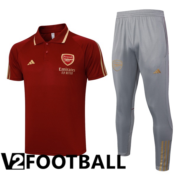 Arsenal Football Polo + Pants Red 2023/2024