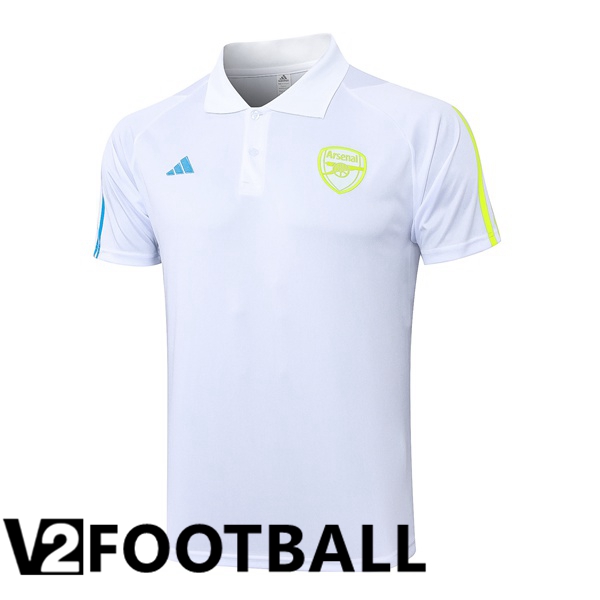 Arsenal Football Polo White 2023/2024