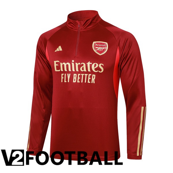 Arsenal Training Sweatshirt Red 2023/2024