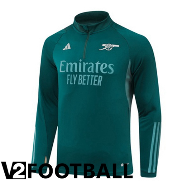 Arsenal Training Sweatshirt Green 2023/2024