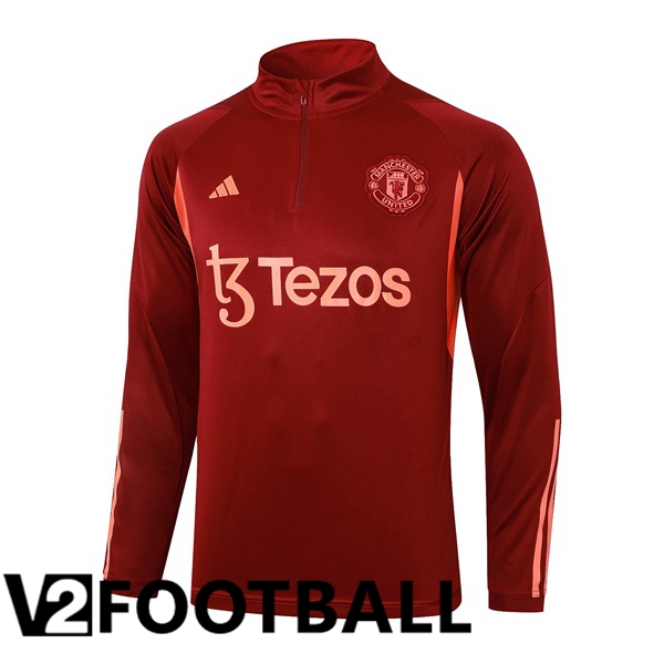 Manchester United Training Sweatshirt Red 2023/2024