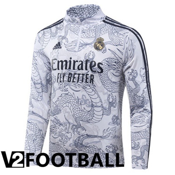 Real Madrid Training Sweatshirt White 2023/2024