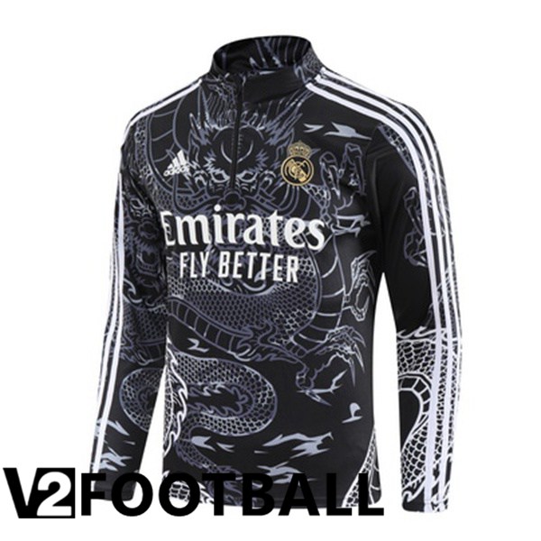Real Madrid Training Sweatshirt Black 2023/2024