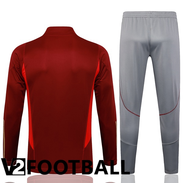 Arsenal Training Tracksuit Suit Red 2023/2024