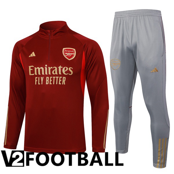 Arsenal Training Tracksuit Suit Red 2023/2024