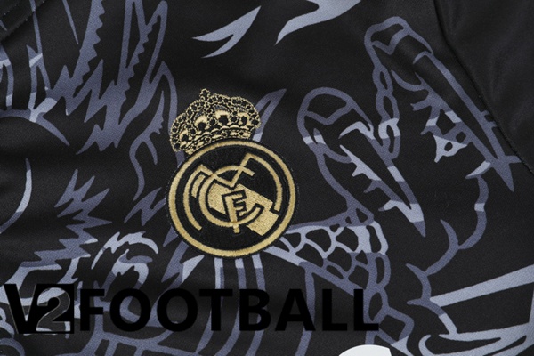 Real Madrid Training Tracksuit Suit Black 2023/2024