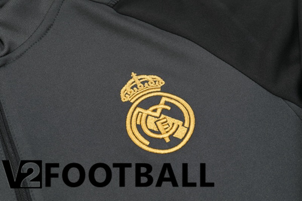 Real Madrid Training Tracksuit Suit Black 2023/2024