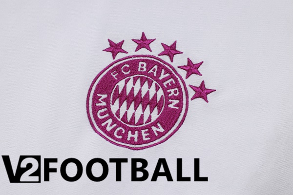 Bayern Munich Training T Shirt + Shorts White 2023/2024