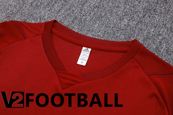 Arsenal Training T Shirt + Shorts Red 2023/2024