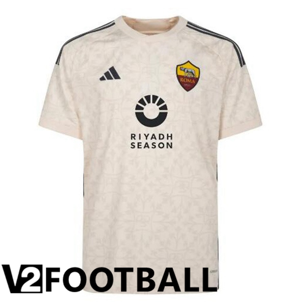 AS Roma RIYADH SEASON Football Shirt Away Yellow 2023/2024
