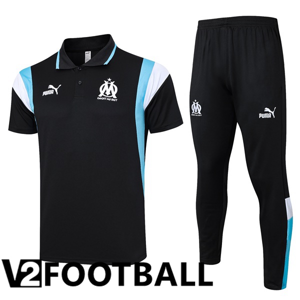 Marseille OM Football Polo + Pants Black 2023/2024