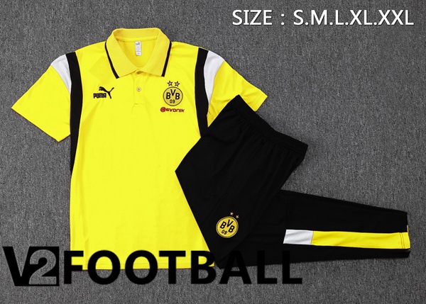 Dortmund BVB Football Polo + Pants Yellow 2023/2024