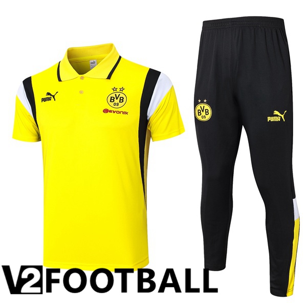 Dortmund BVB Football Polo + Pants Yellow 2023/2024