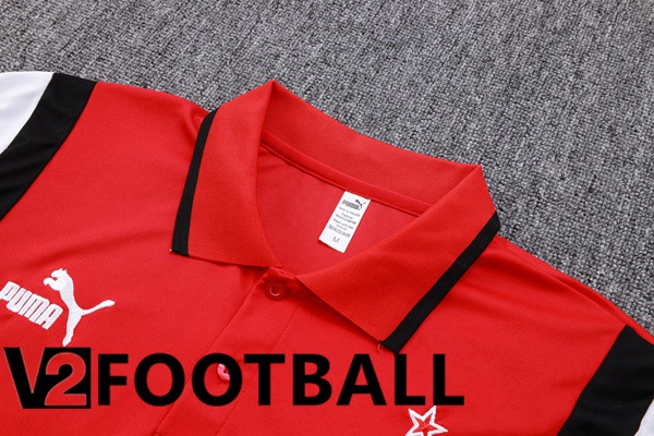 AC Milan Football Polo + Pants Red 2023/2024