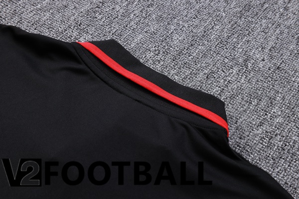 AC Milan Football Polo + Pants Black 2023/2024