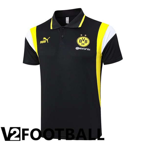 Dortmund BVB Football Polo Black 2023/2024
