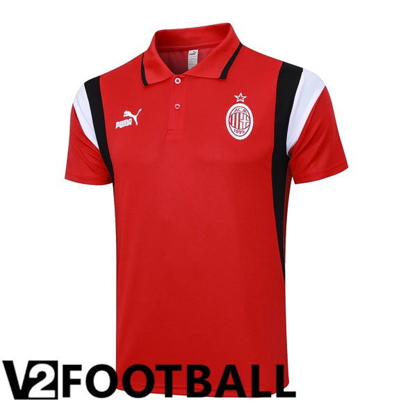 AC Milan Football Polo Red 2023/2024