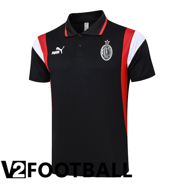 AC Milan Football Polo Black 2023/2024