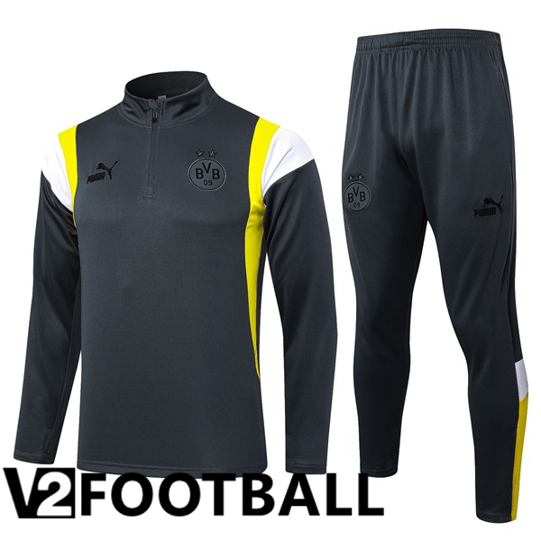 Dortmund BVB Training Tracksuit Suit Grey 2023/2024