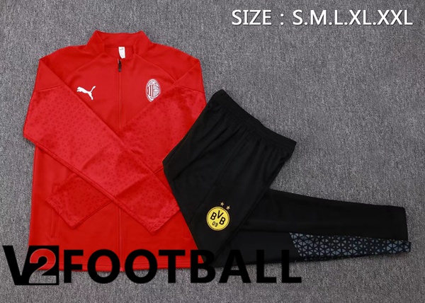 AC Milan Training Jacket Suit Red 2023/2024