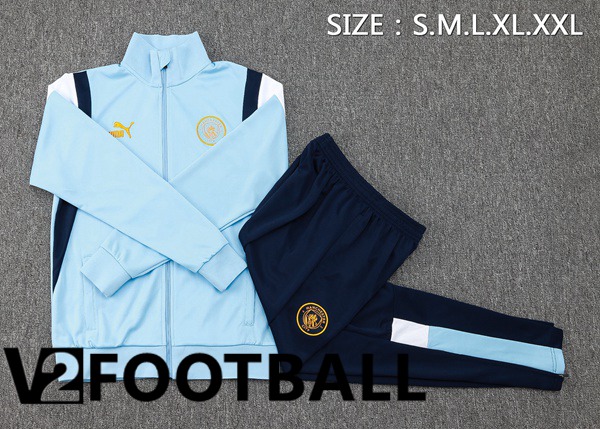 Manchester City Training Jacket Suit Blue 2023/2024