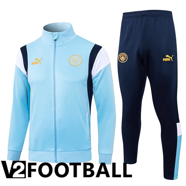 Manchester City Training Jacket Suit Blue 2023/2024