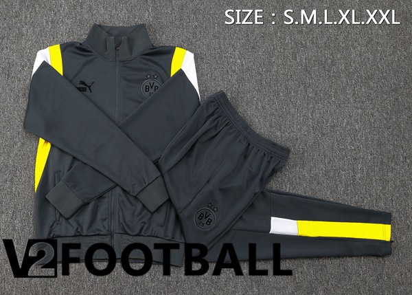 Dortmund BVB Training Jacket Suit Grey 2023/2024