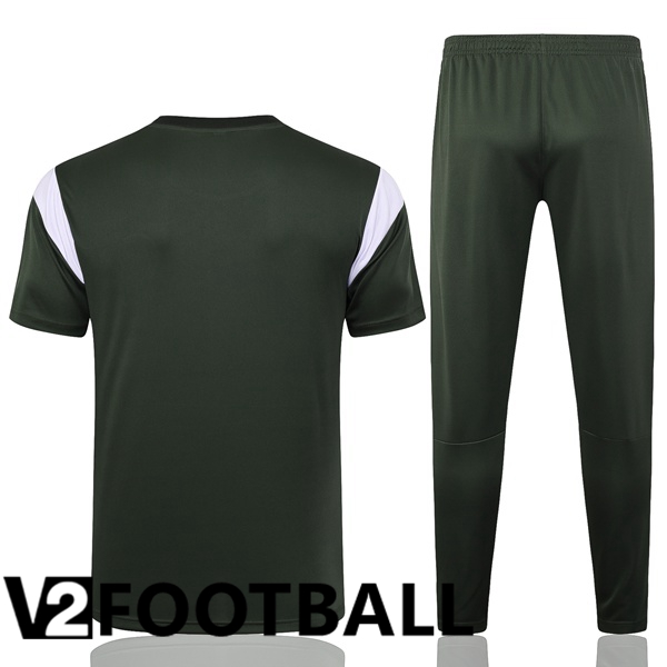 Manchester City Training T Shirt + Pants Green 2023/2024