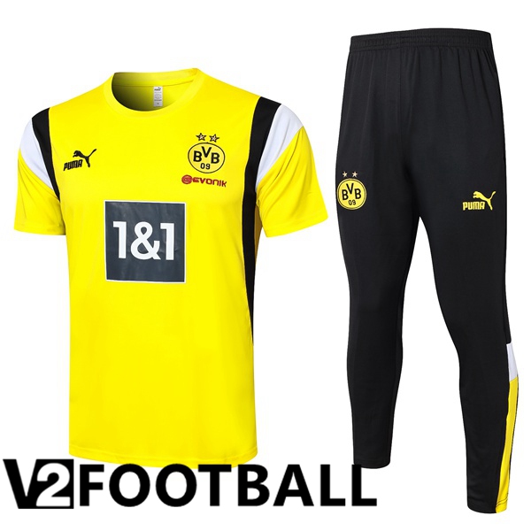 Dortmund BVB Training T Shirt + Pants Yellow 2023/2024