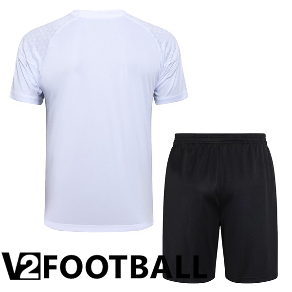 AC Milan Training T Shirt + Shorts White 2023/2024