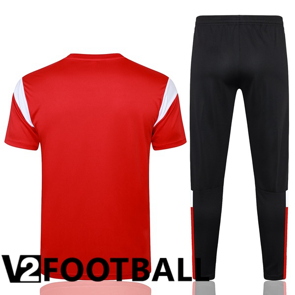 AC Milan Training T Shirt + Pants Red 2023/2024