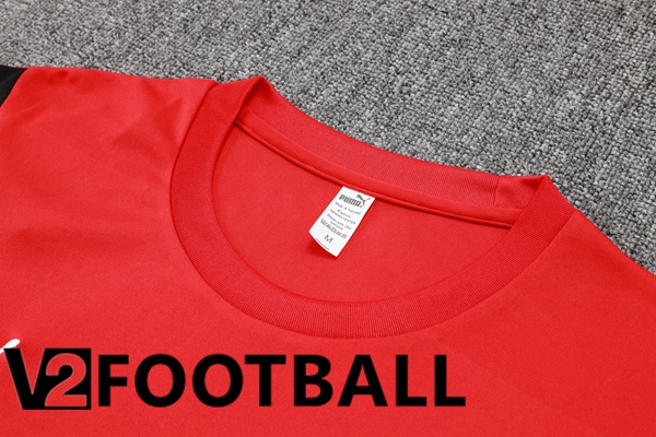 AC Milan Training T Shirt + Pants Red 2023/2024