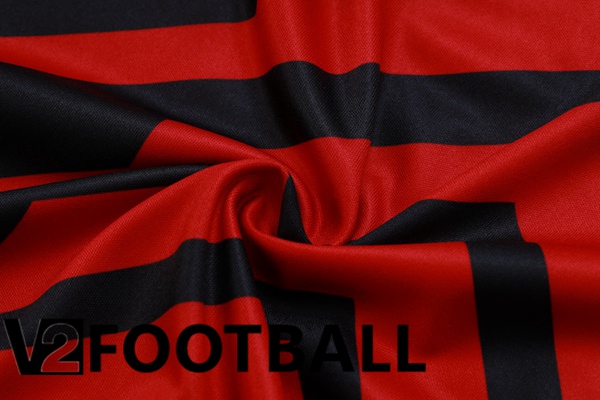 AC Milan Training T Shirt + Pants Black Red 2023/2024
