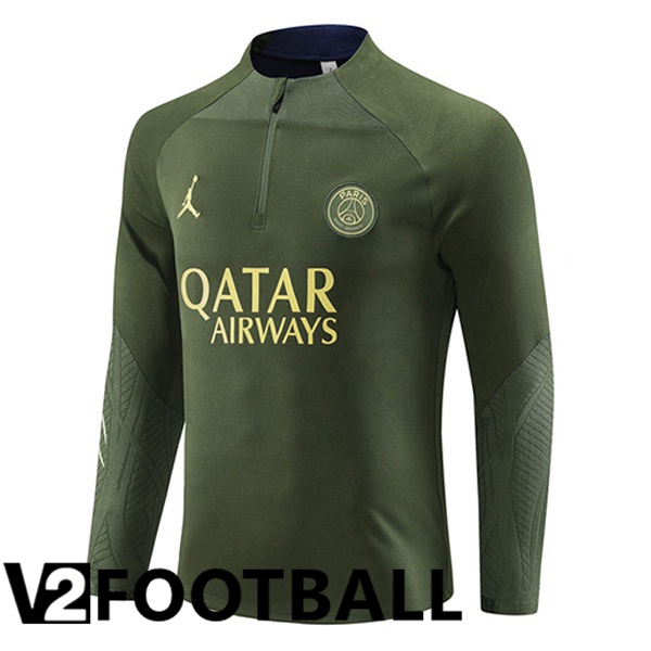 JORDAN Paris PSG Training Sweatshirt Green 2023/2024