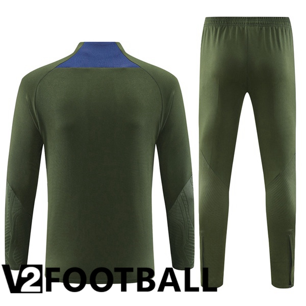 JORDAN Paris PSG Training Tracksuit Suit Green 2023/2024