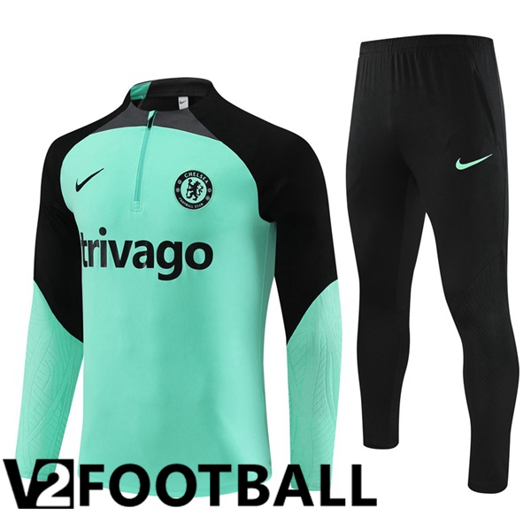 FC Chelsea Training Tracksuit Suit Green 2023/2024