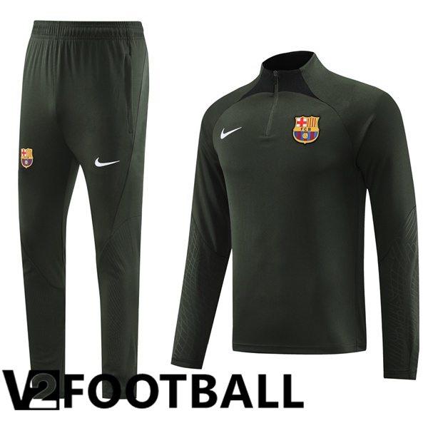 FC Barcelona Training Tracksuit Suit Green 2023/2024