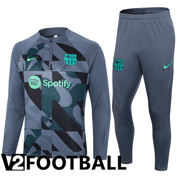 FC Barcelona Training Tracksuit Suit Grey 2023/2024