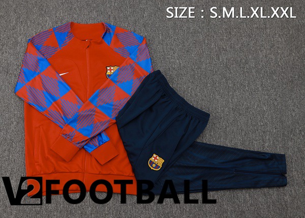 FC Barcelona Training Jacket Suit Red Blue 2023/2024