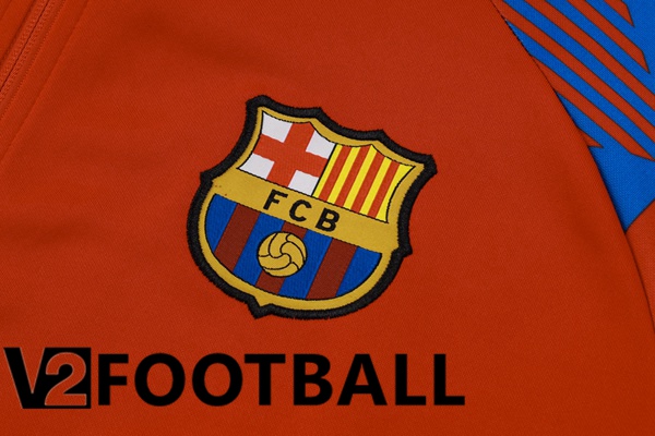FC Barcelona Training Jacket Suit Red Blue 2023/2024