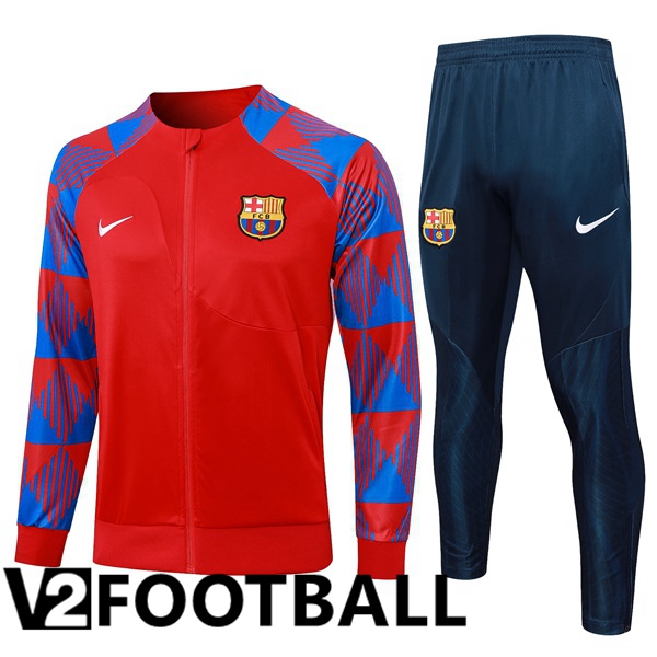 FC Barcelona Training Jacket Suit Red Blue 2023/2024