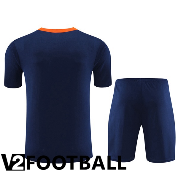 Netherlands Training T Shirt + Shorts Royal Blue 2023/2024