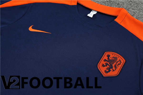 Netherlands Training T Shirt + Shorts Royal Blue 2023/2024