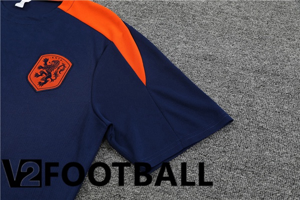 Netherlands Training T Shirt + Shorts Royal Blue 2023/2024